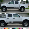 Racing Sticker Decal stripe kit Compatible with Nissan Navara 2008 - 2017 4x4 offroad