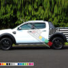 Destorder US Flag Decal Sticker Vinyl Bed lignt Kit Compatible with Ford Ranger T6 2011-2017 tail American Flag sticker