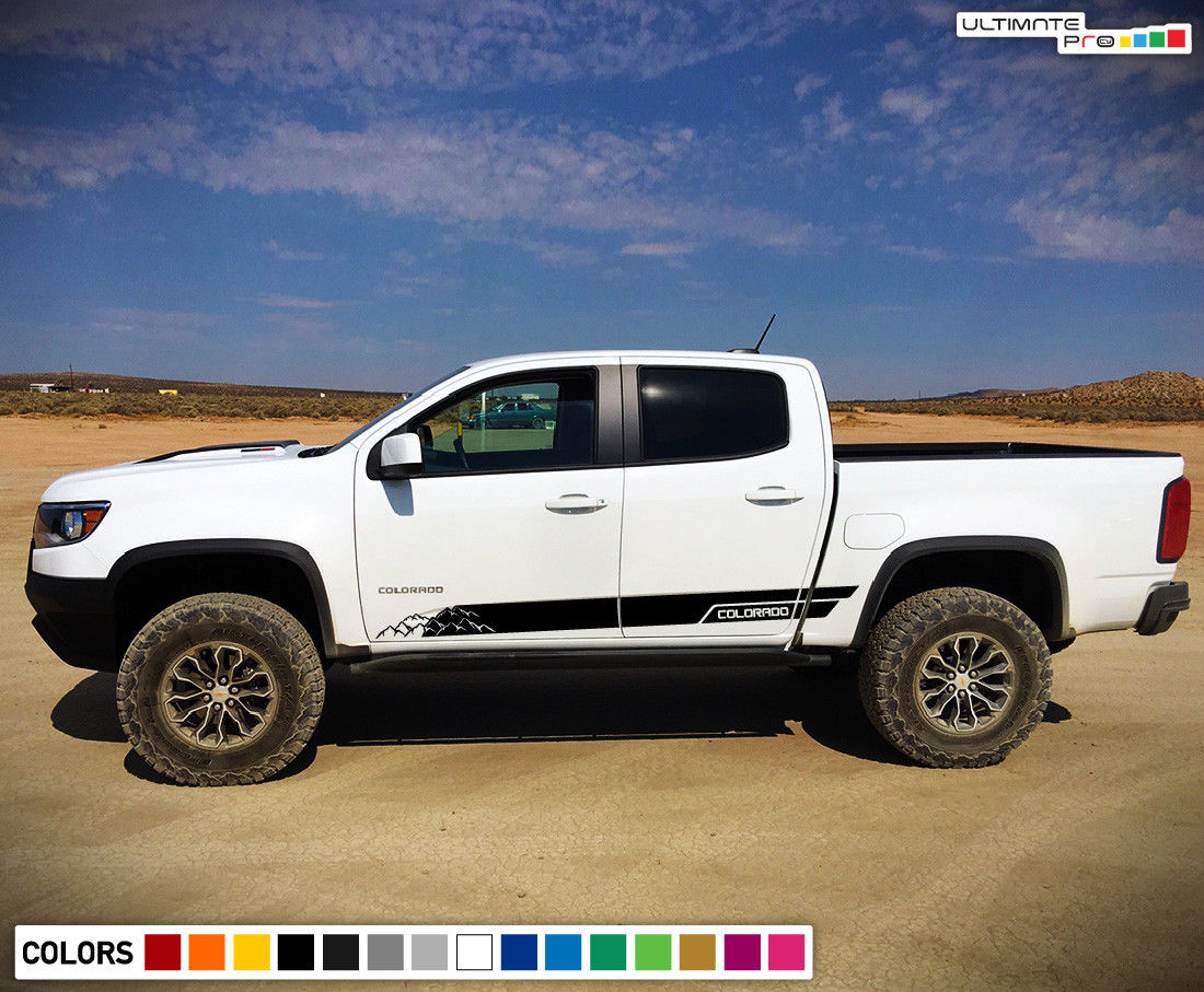 Decals Vinyl Mountain Stripe Kit Compatible with Chevrolet Colorado