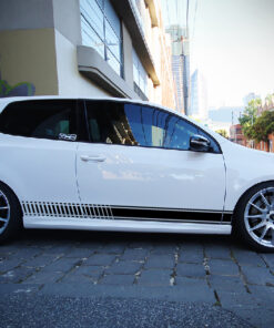 2x Stickers Decal Side Stripes for Volkswagen Golf Compatible with MK4 -MK7