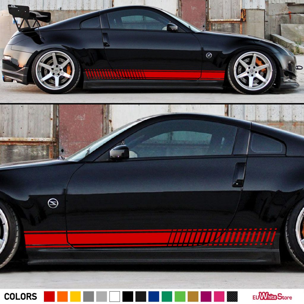 Sticker Vinyl Side Racing Stripes Compatible with Nissan 350 Z Fairlady ...