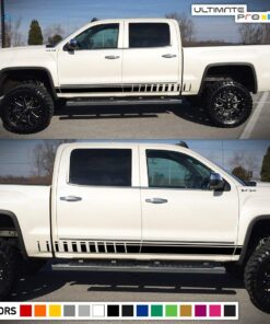 GMC decals, racing stickers, side stripes and vehicle graphics