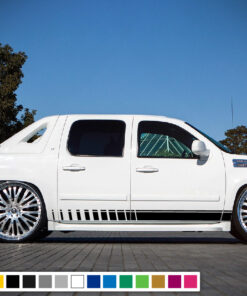2x sport Stripes Vinyl Decal Sticker Graphic Compatible with Chevrolet Avalanche 2007-2013