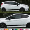 Decal Sticker Stripes For Ford Fiesta RS ST Body Trim 2007 2008 2009 2016 2017 carbon