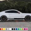 Sport Decal Sticker Vinyl Side Racing Stripes Compatible with Ford Mustang