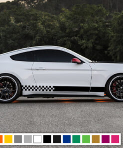 Sport Decal Sticker Vinyl Side Racing Stripes Compatible with Ford Mustang