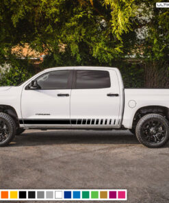 2x Side Stripes Decal Sticker Graphic Compatible with Toyota Tundra 2007-Present