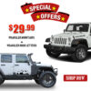 Mountains Decal and Hood Letters Sticker Compatible with Jeep Wrangler RUBICON Jk