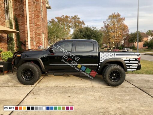 American Flag Decal Vinyl Bed Destorder US Flag Kit Toyota Tacoma