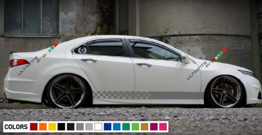 Decal Sticker Side Racing Stripe Kit Compatible with Honda Accord 2013-Present