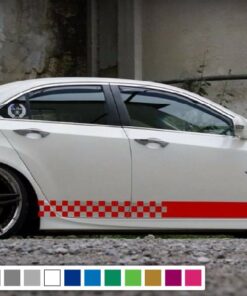 Decal Sticker Side Racing Stripe Kit Compatible with Honda Accord 2013-Present