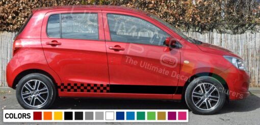 Decal Sticker Side Racing Stripes Compatible with Suzuki Celerio 2008-Present