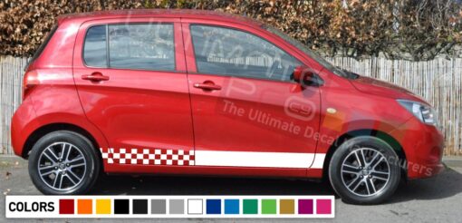 Decal Sticker Side Racing Stripes Compatible with Suzuki Celerio 2008-Present