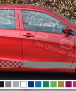 Decal Sticker Side Racing Stripes Compatible with Suzuki Celerio 2008-Present