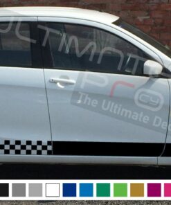 Decal Sticker Side Racing Stripes Compatible with Suzuki Celerio 2008-Present