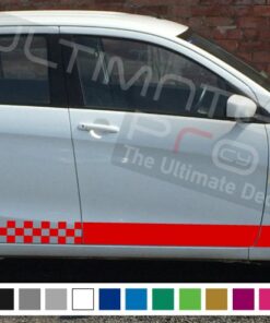 Decal Sticker Side Racing Stripes Compatible with Suzuki Celerio 2008-Present