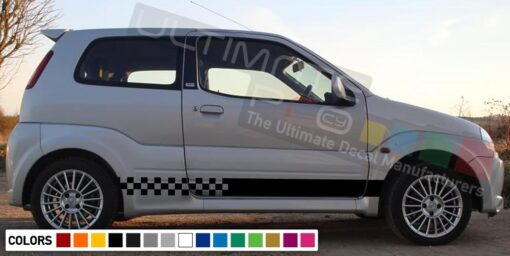 Decal Sticker Side Racing Stripes Compatible with Suzuki Ignis 2008-Present