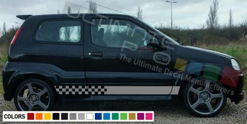 Decal Sticker Side Racing Stripes Compatible with Suzuki Ignis 2008-Present