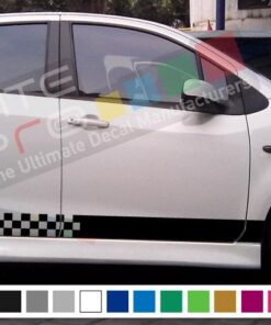 Decal Sticker Side Racing Stripes Compatible with Suzuki Splash 2008-Present