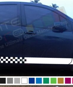 Decal Sticker Side Racing Stripes Compatible with Suzuki Splash 2008-Present