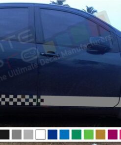 Decal Sticker Side Racing Stripes Compatible with Suzuki Splash 2008-Present