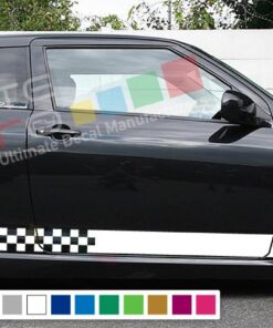 Decal Sticker Vinyl Side Racing Stripes Compatible with Suzuki Swift 2008-Present