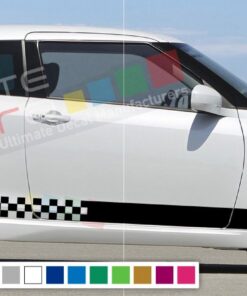 Decal Sticker Vinyl Side Racing Stripes Compatible with Suzuki Swift 2008-Present