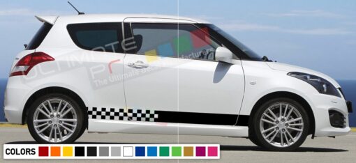 Decal Sticker Vinyl Side Racing Stripes Compatible with Suzuki Swift 2008-Present