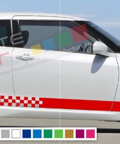 Decal Sticker Vinyl Side Racing Stripes Compatible with Suzuki Swift 2008-Present