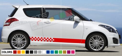 Decal Sticker Vinyl Side Racing Stripes Compatible with Suzuki Swift 2008-Present