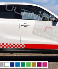 Decal Sticker Side Racing Stripes Compatible with Suzuki Vitara 2008-Present