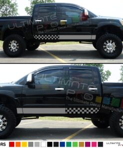 Decal Vinyl Upper Door Racing Stripes Compatible with Nissan Titan 2003-Present