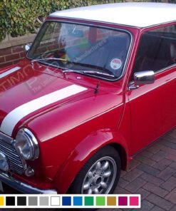 Hood Decal Sticker Graphic Compatible with Mini Classic