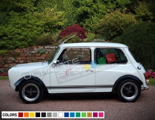 GT Stripes Decal Sticker Graphic Compatible with Mini Classic