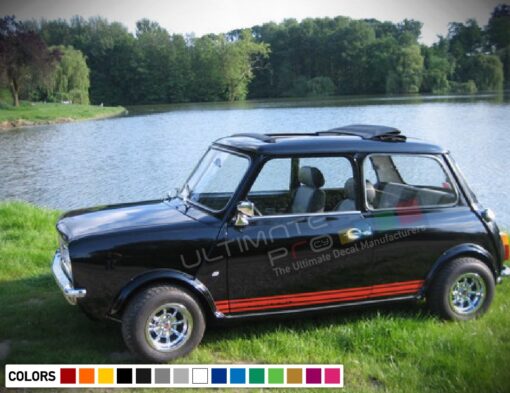 GT Stripes Decal Sticker Graphic Compatible with Mini Classic