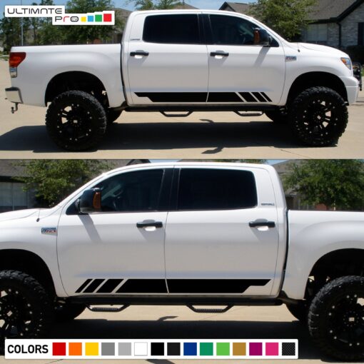 Mountain Stripes Sticker Graphic Compatible with Toyota Tundra 2007-Present