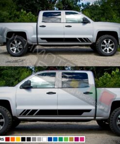 Side door Decal, vinyl design for Chevrolet Silverado decal 2015 - Present