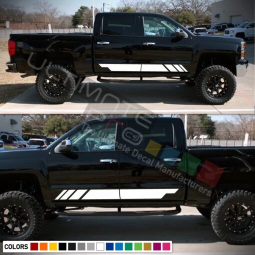 Side door Decal, vinyl design for Chevrolet Silverado decal 2015 - Present