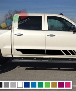 Decal Sticker Vinyl Side Stripe Kit Compatible with GMC Sierra 2014-Present