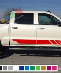 Decal Sticker Vinyl Side Stripe Kit Compatible with GMC Sierra 2014-Present