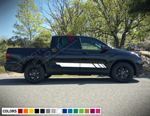 Decal Stickers Stripe Kit Compatible with Honda Ridgeline 2016-Present