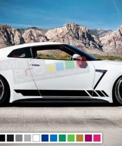 Sticker Vinyl Side Racing Compatible with Nissan GT-R R35 2007-Present