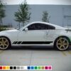 Decal Side Racing Stripes Compatible with Nissan 350 Z Fairlady Z 2002-Present