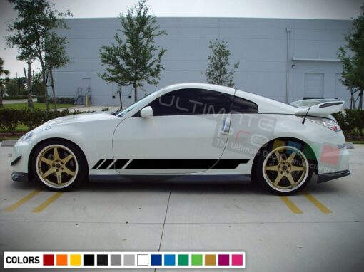 Decal Side Racing Stripes Compatible with Nissan 350 Z Fairlady Z 2002-Present