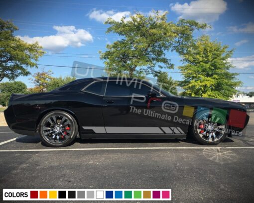 Side Stripes Decal Sticker Vinyl For Dodge challenger RT SRT8 2008 - Present