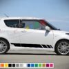 Decal Sticker Side Racing Stripes Compatible with Suzuki Swift 2008-Present