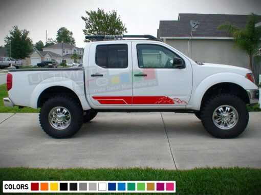 Mountain Sticker Stripe for Nissan Frontier 3rd 2nd generation 2014-Present