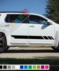 Decal Sticker Side Racing Stripes Compatible with GMC Terrain 2010-Present