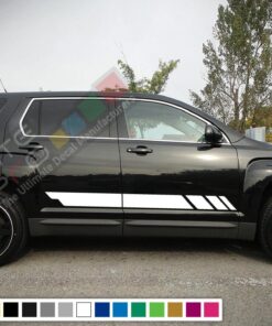 Decal Sticker Side Racing Stripes Compatible with GMC Terrain 2010-Present