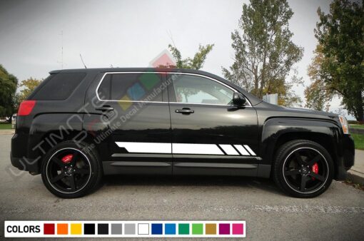 Decal Sticker Side Racing Stripes Compatible with GMC Terrain 2010-Present